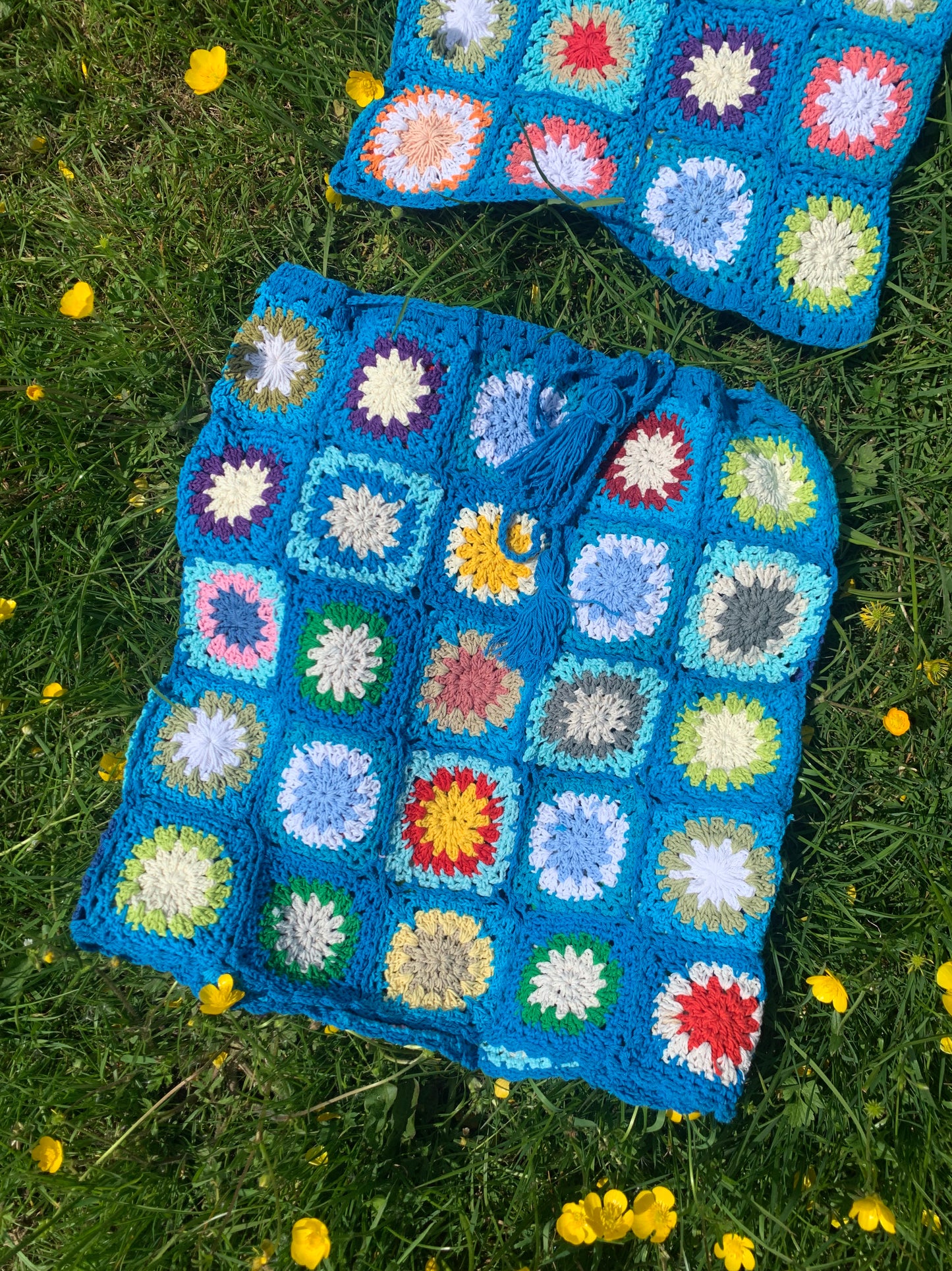 Patchwork Granny Square Skirt - XS/S