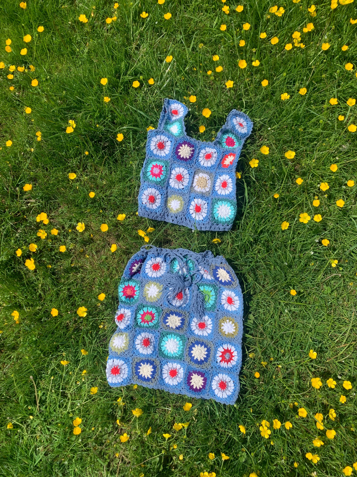 Patchwork Granny Square Skirt - XS/S