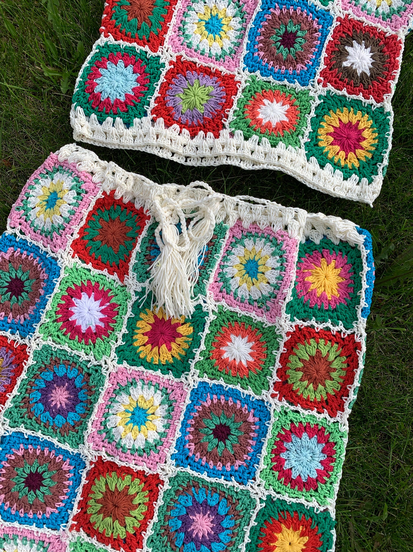 Patchwork Granny Square Skirt - XS/S