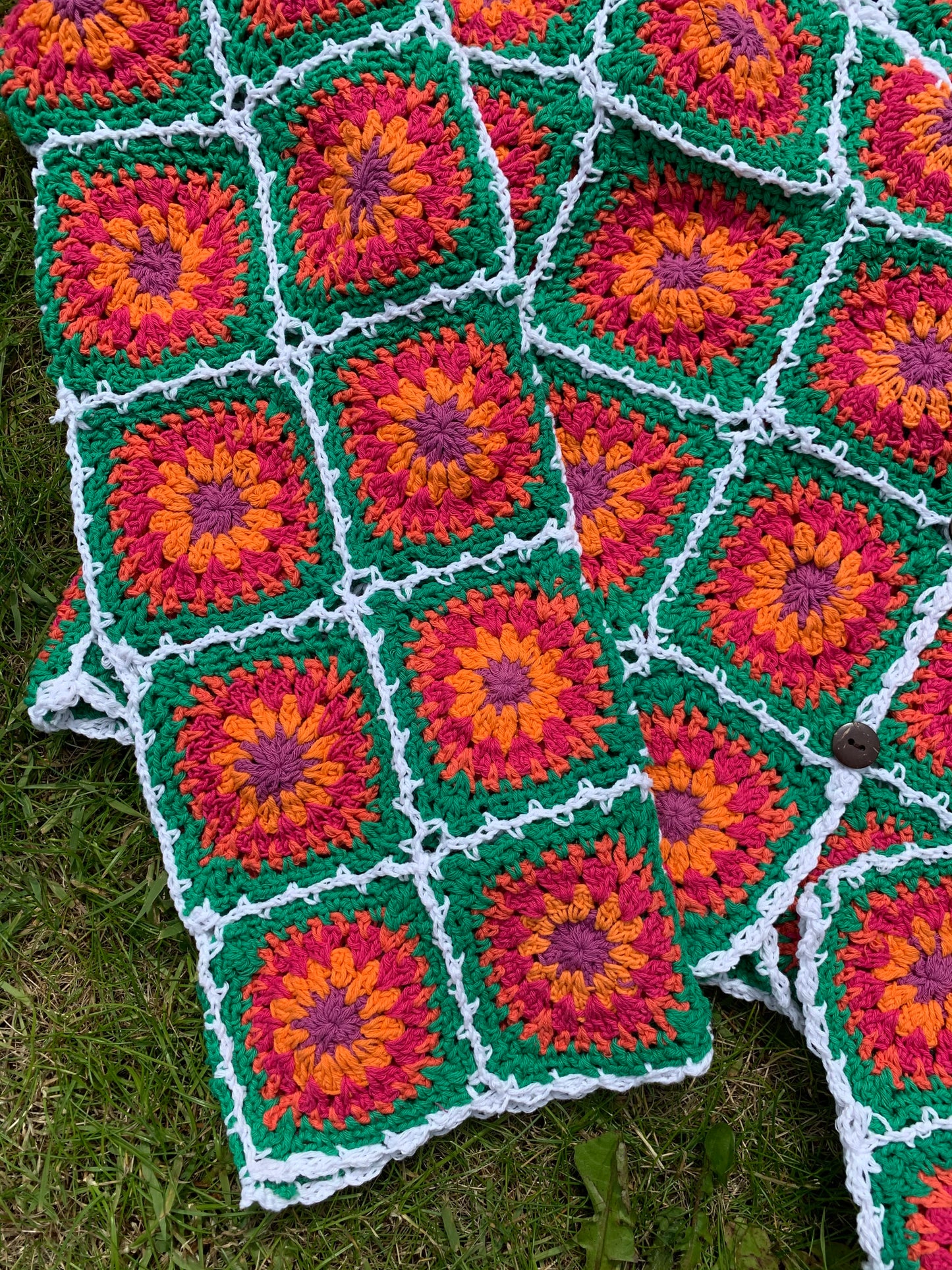 Watermelon Sugar Granny Square Cardigan