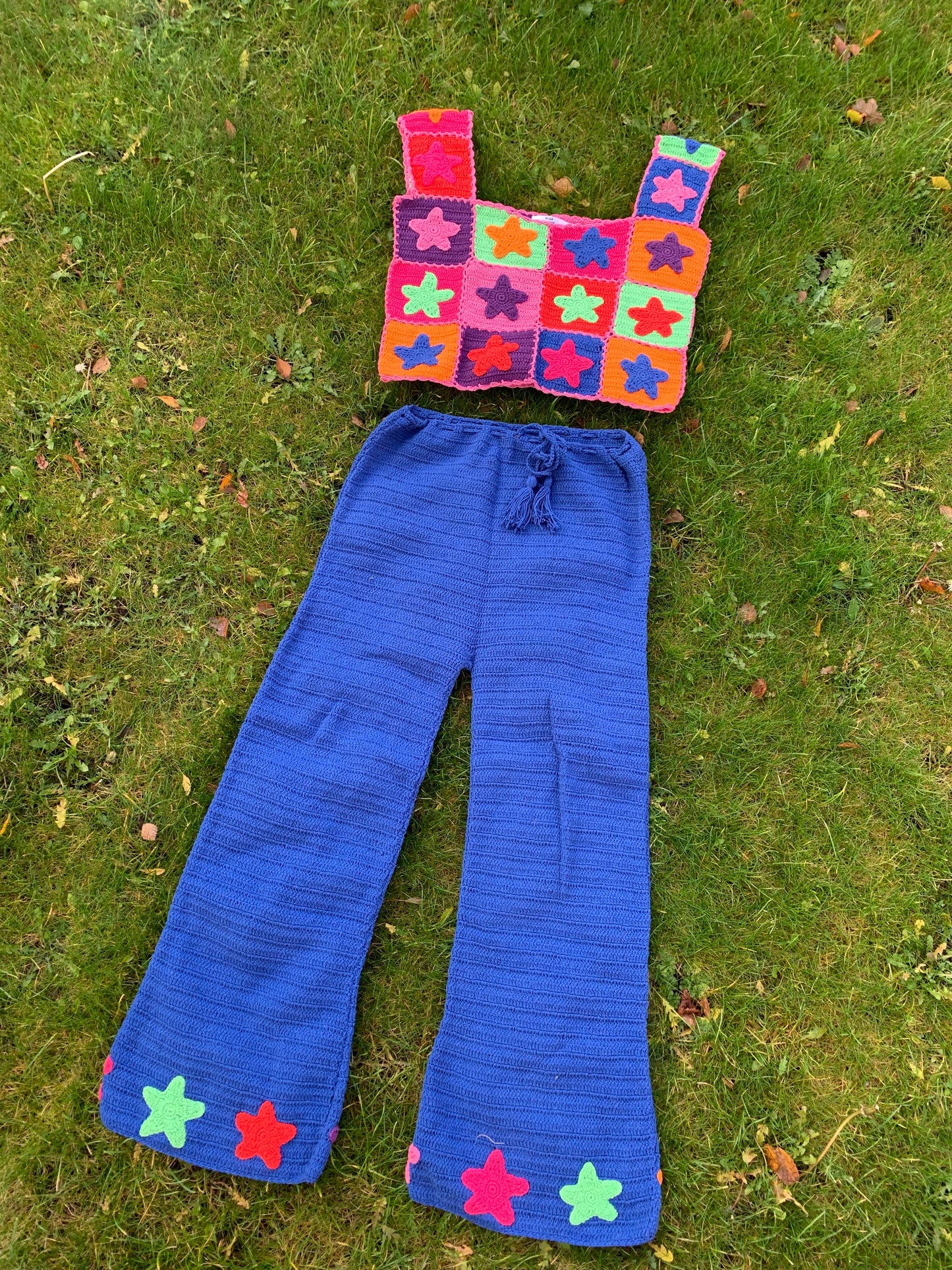 Stardust Multicoloured Star Cropped Top