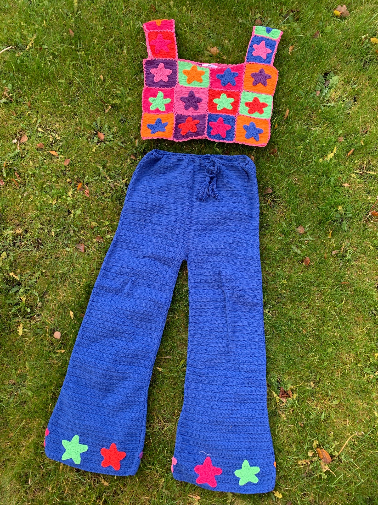 Stardust Multicoloured Crochet Star Flares