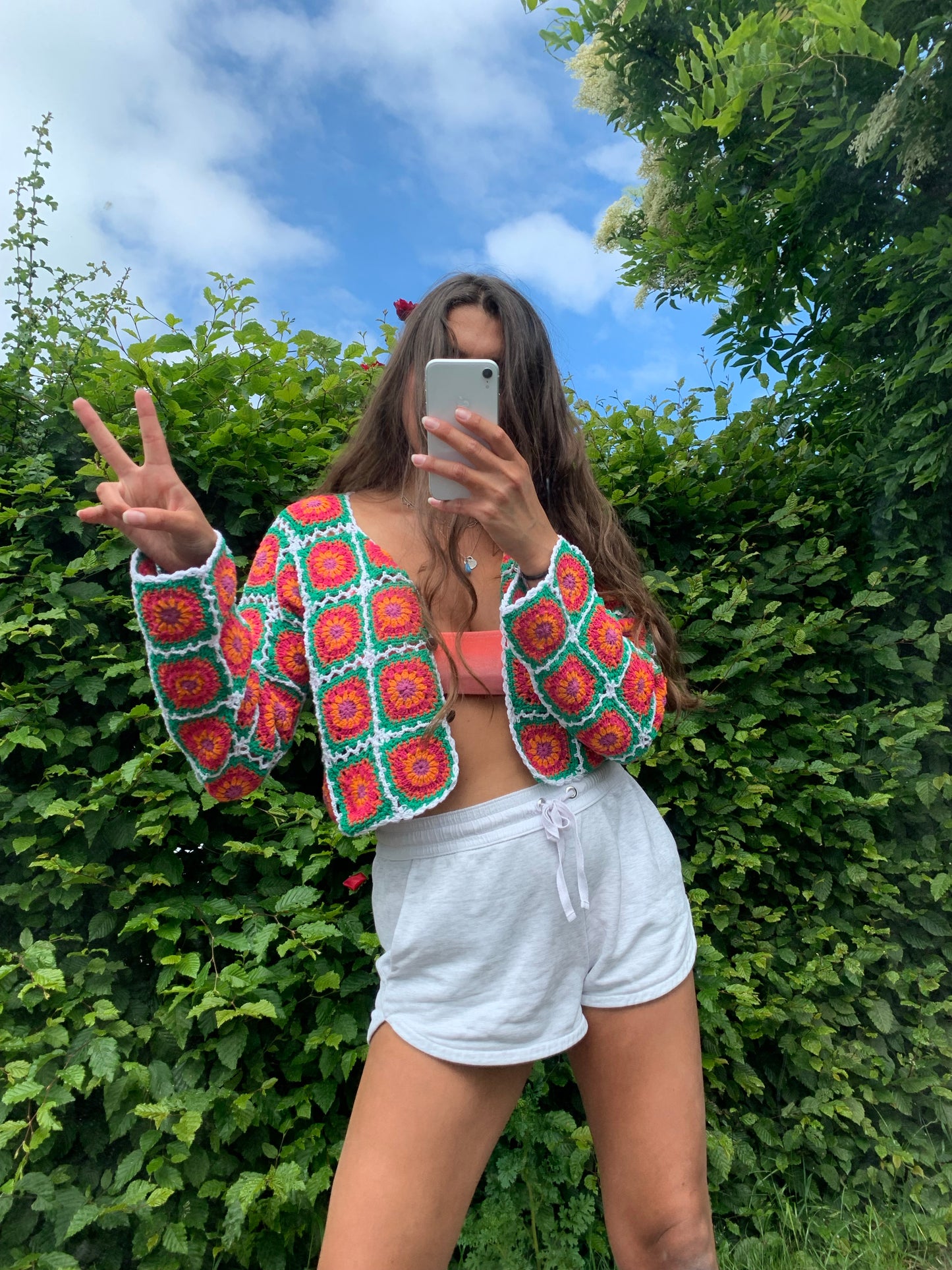 Watermelon Sugar Granny Square Cardigan