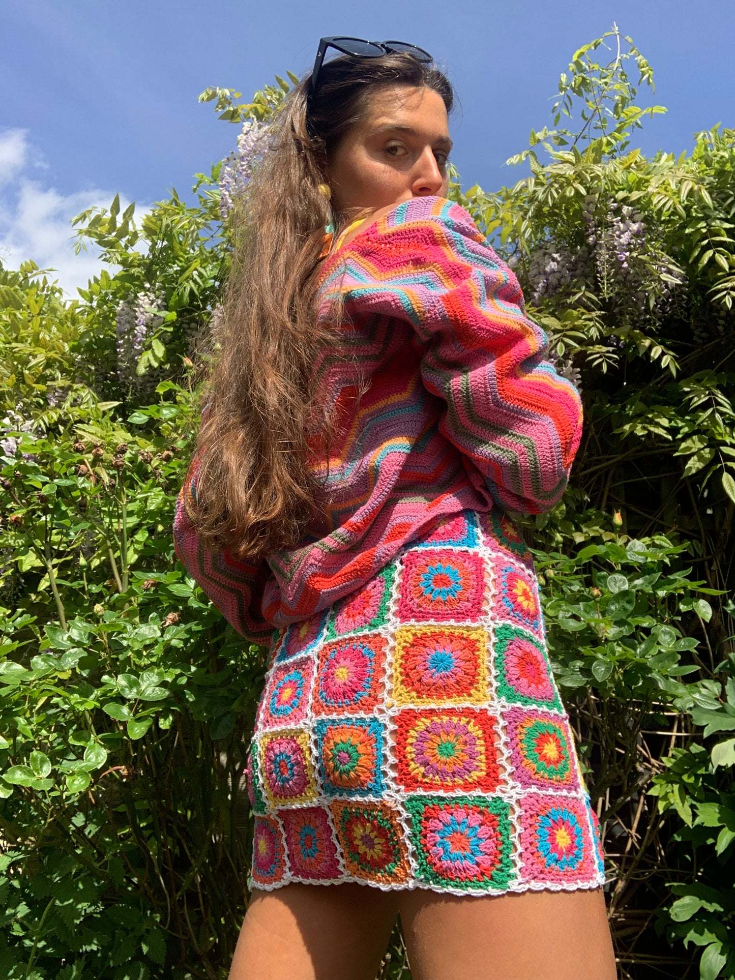 Zig Zag Crochet Cardigan