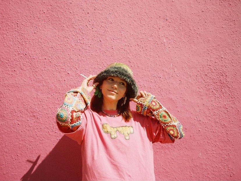 Tutti Frutti Full Length Granny Square Crochet Jumper