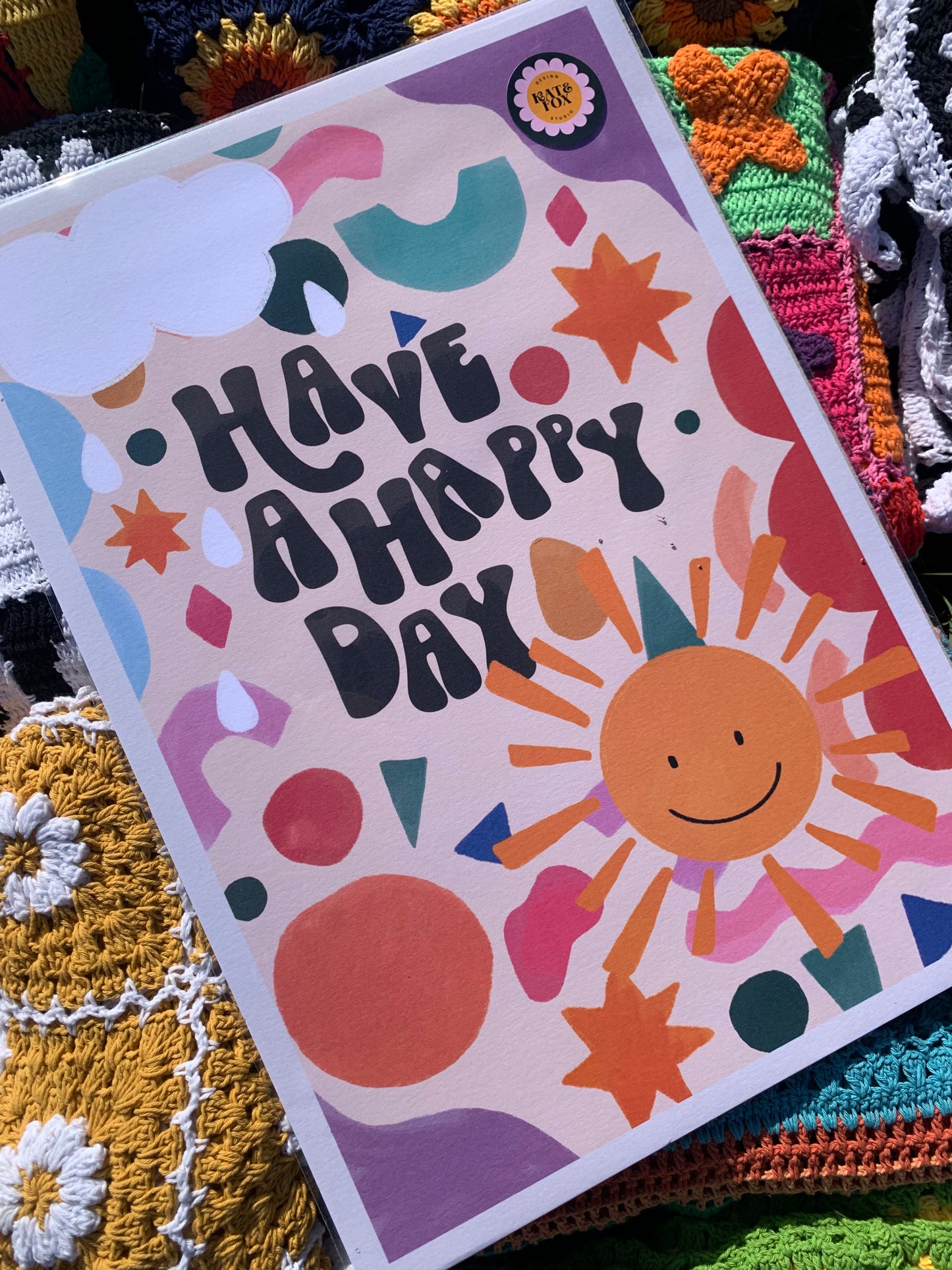 Happy Day A3 Art Print / Poster