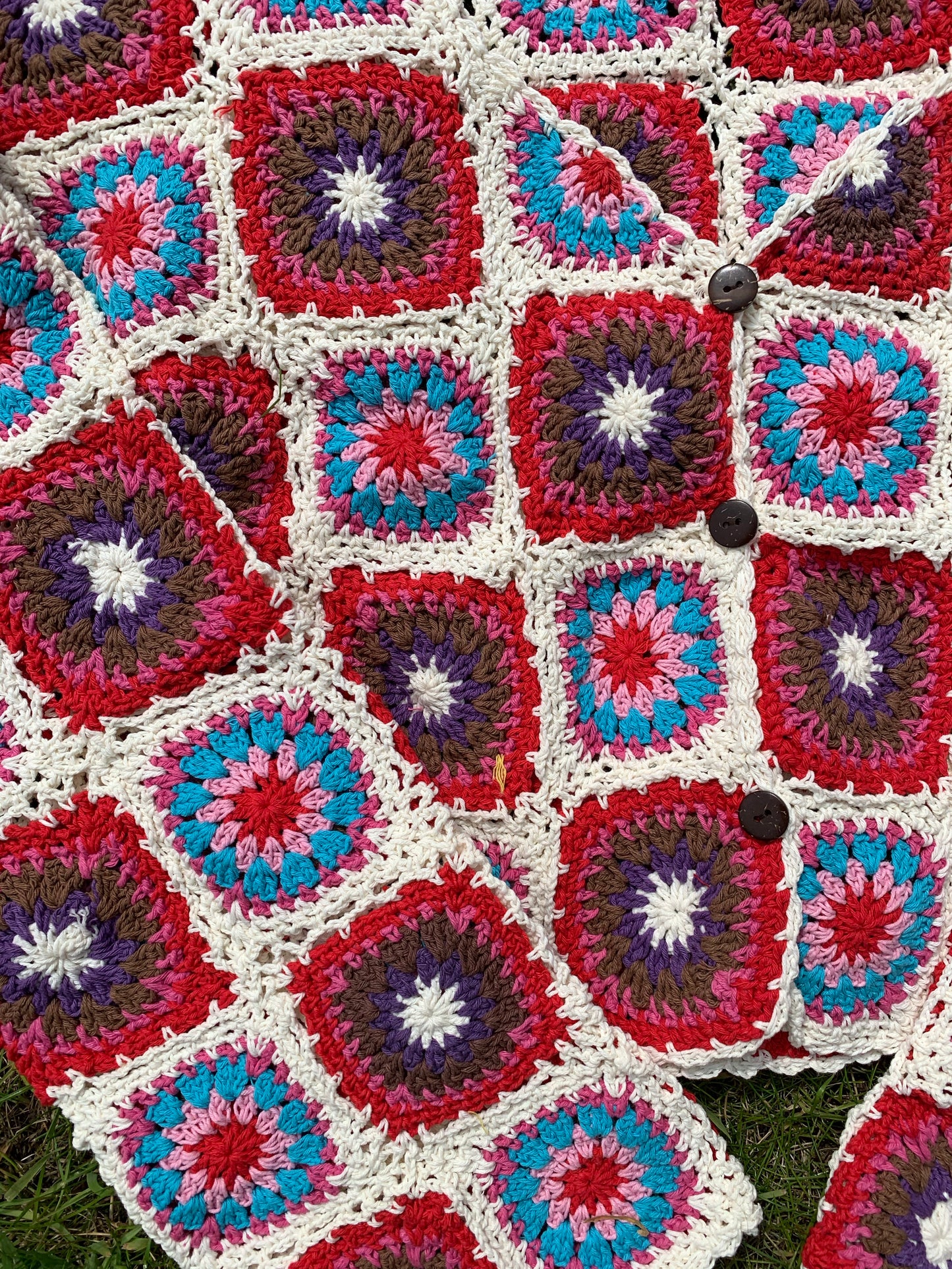 Rose Garden Granny Square Cardigan