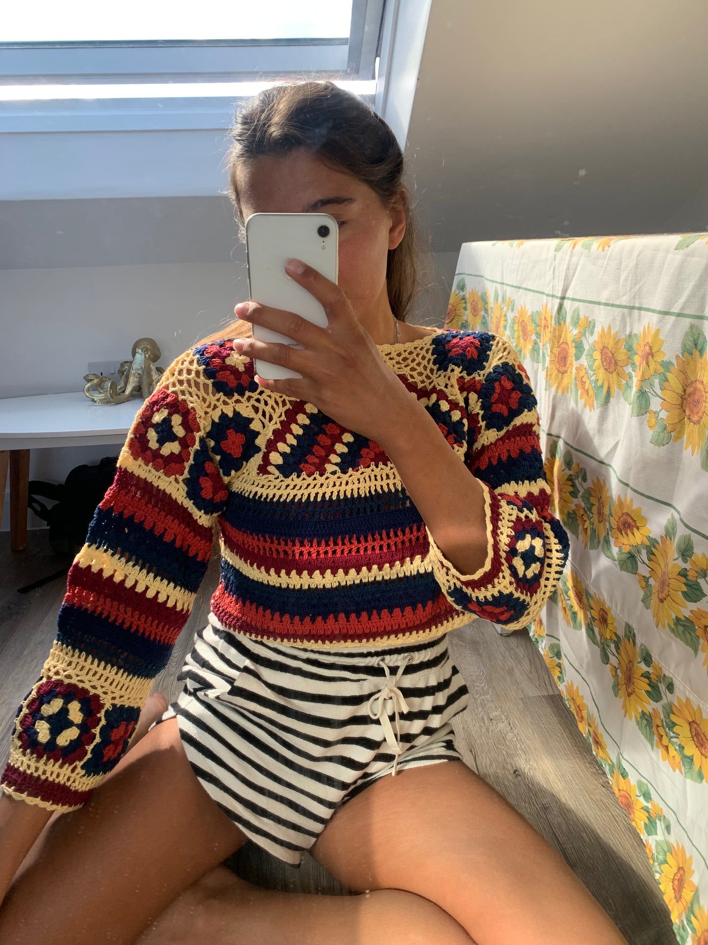 Ziggy cropped Jumper in Varsity