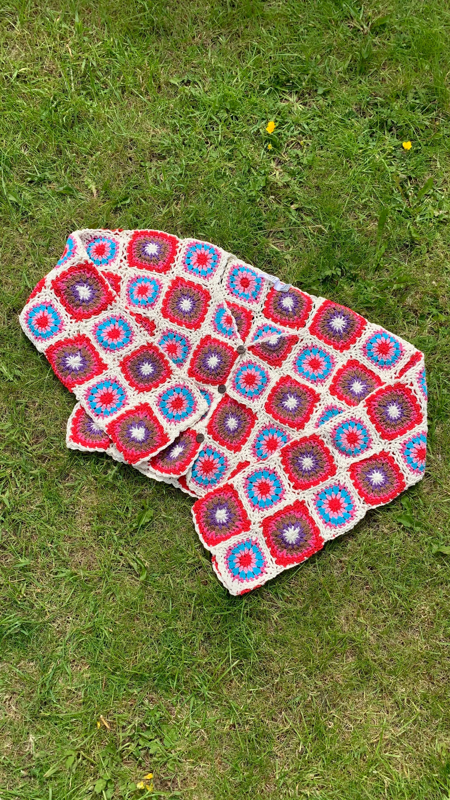 Rose Garden Granny Square Cardigan