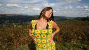 sundance crochet dress Sundance Kid Sunflower Crochet Dress – Wild Orange Tree