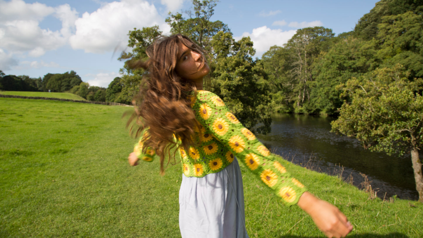*REWILD* Sundance Kid Sunflower Cardigan