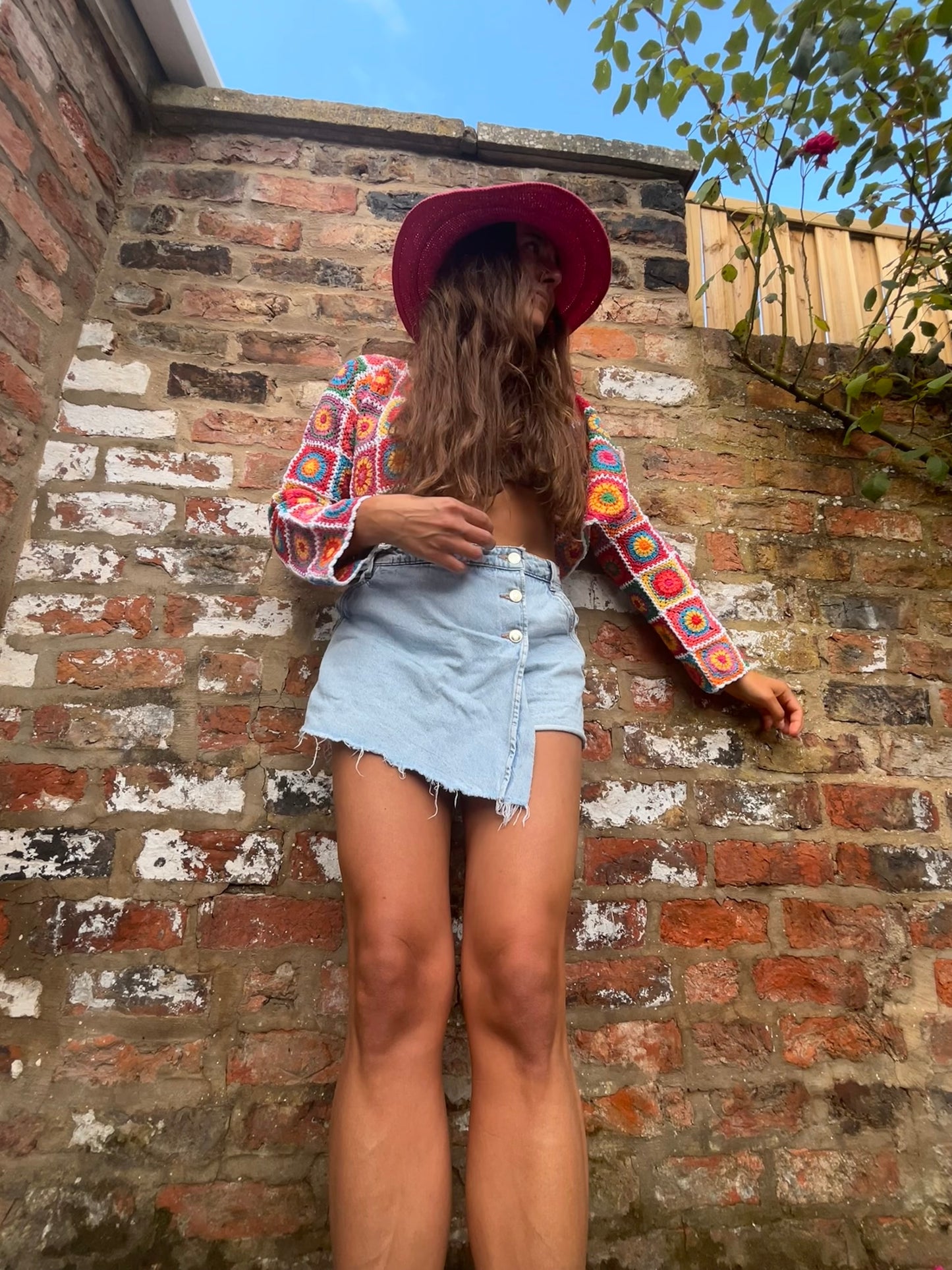 *ONLY BLUE LEFT* Crochet Sun Hat (Free with any other item)