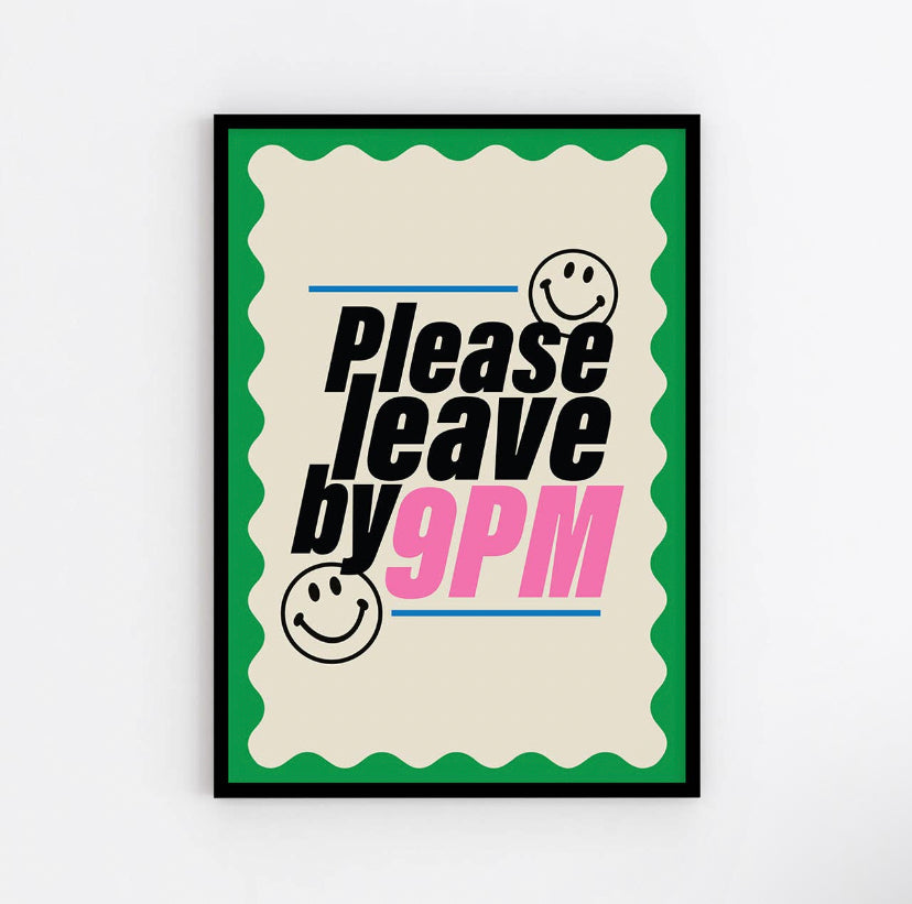 Please Leave A4 Art Print / Poster