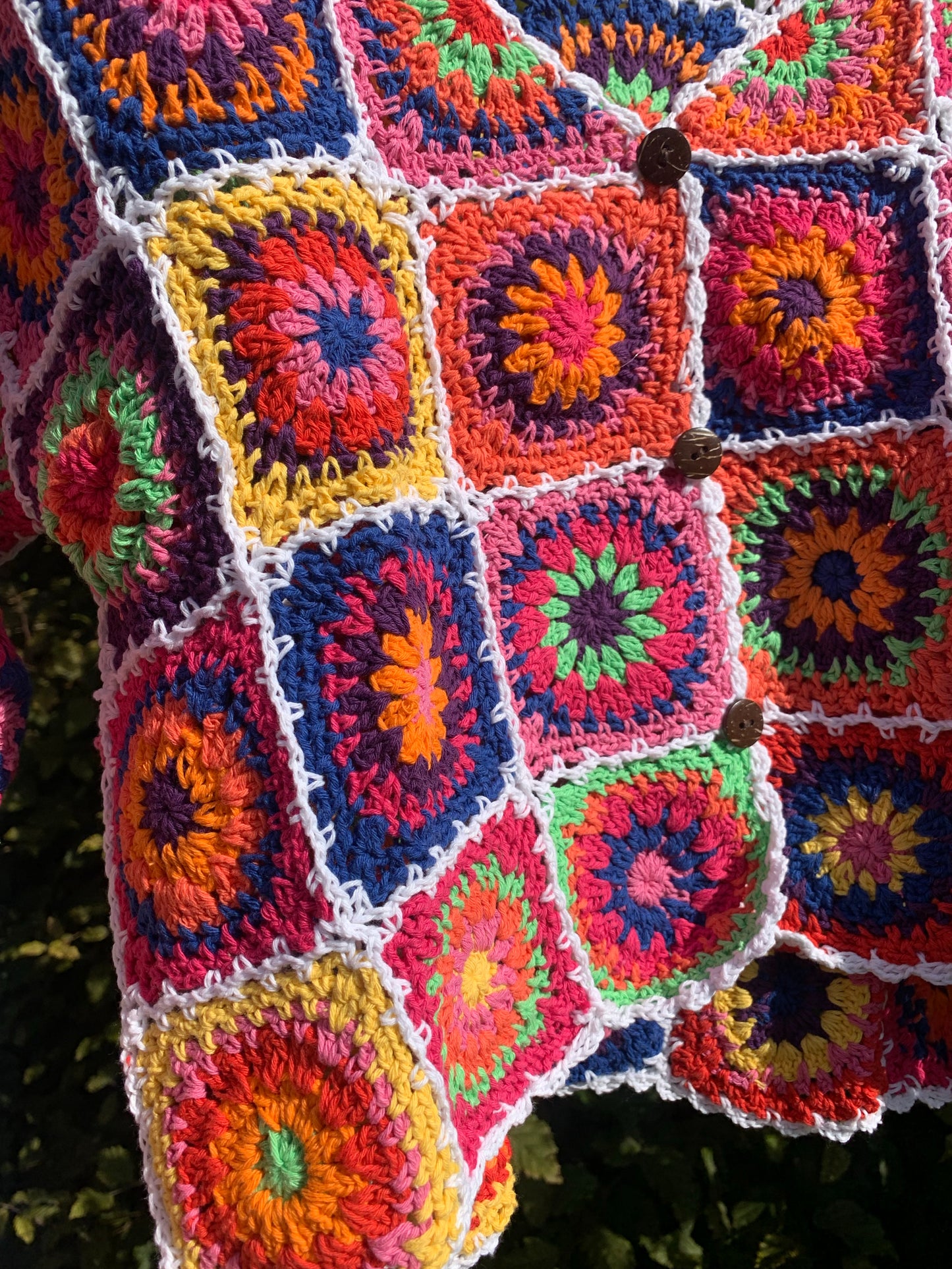 *REWILD* Firecracker Granny Square Cardigan