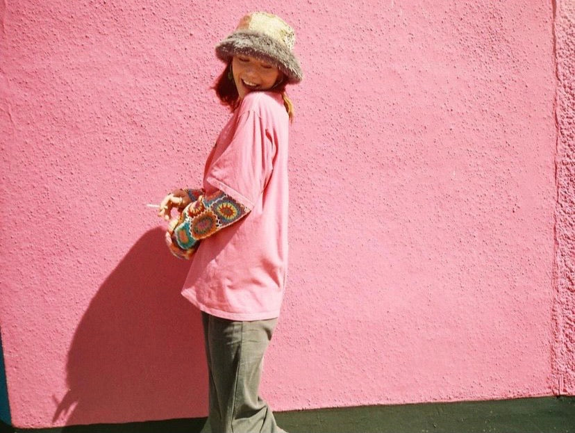 Tutti Frutti Full Length Granny Square Crochet Jumper