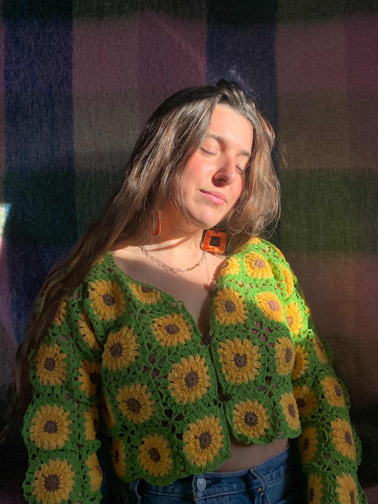 Sundance Kid Sunflower Cardigan – Wild Orange Tree