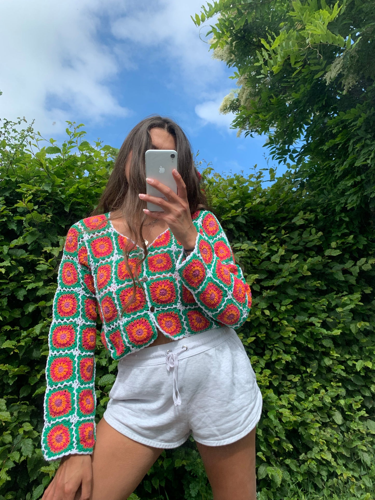 Watermelon Sugar Granny Square Cardigan