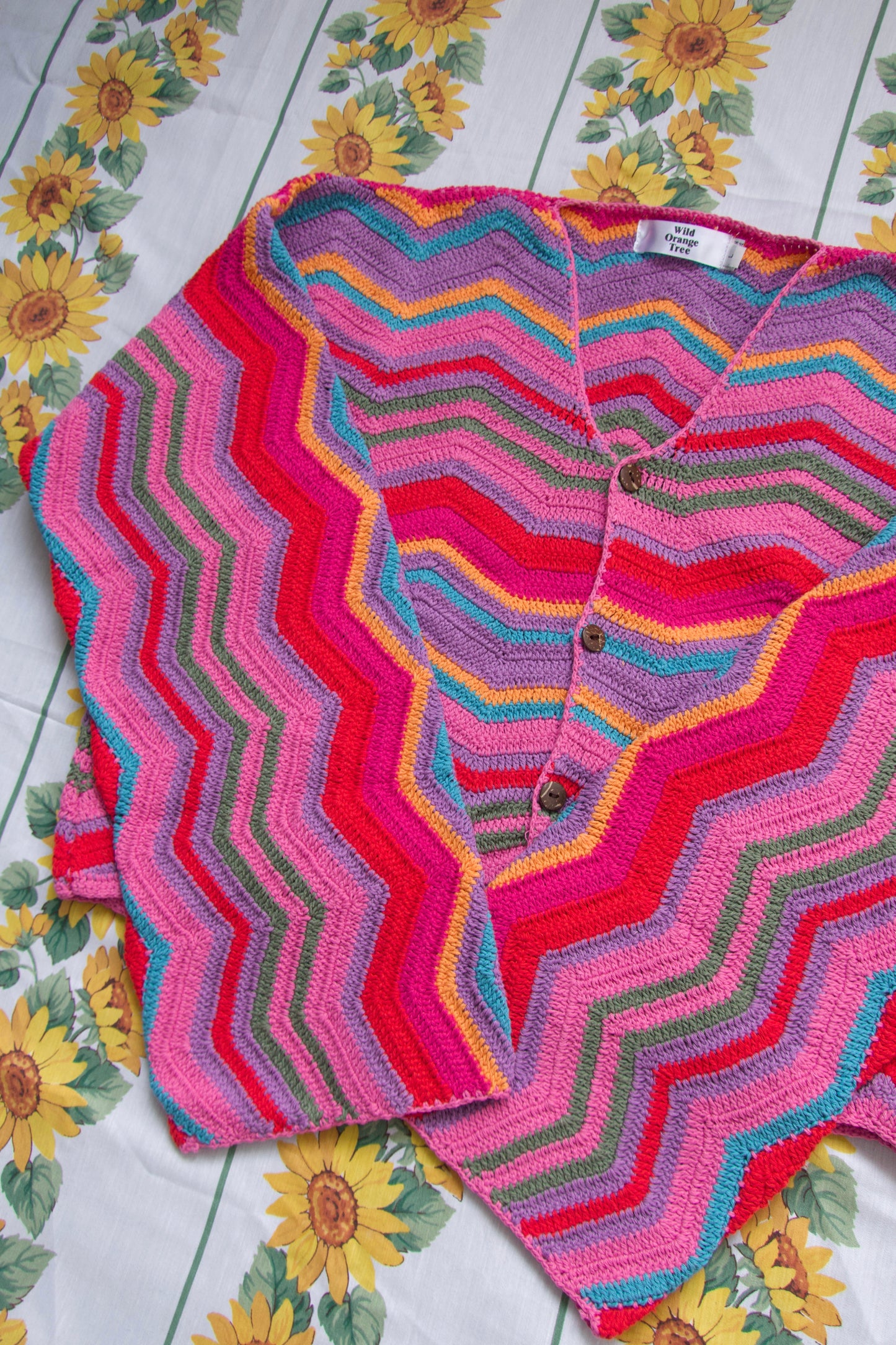 Zig Zag Crochet Cardigan