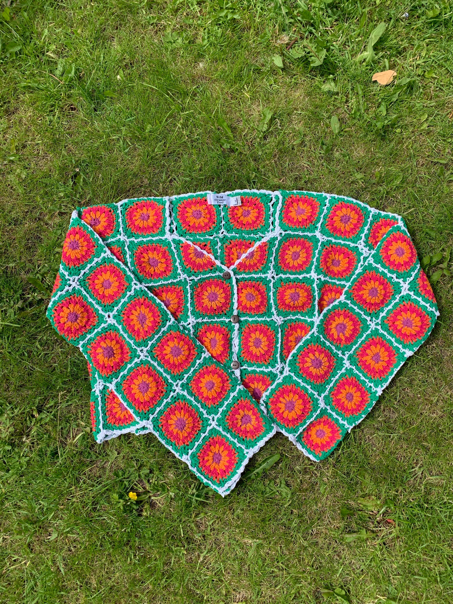 Watermelon Sugar Granny Square Cardigan