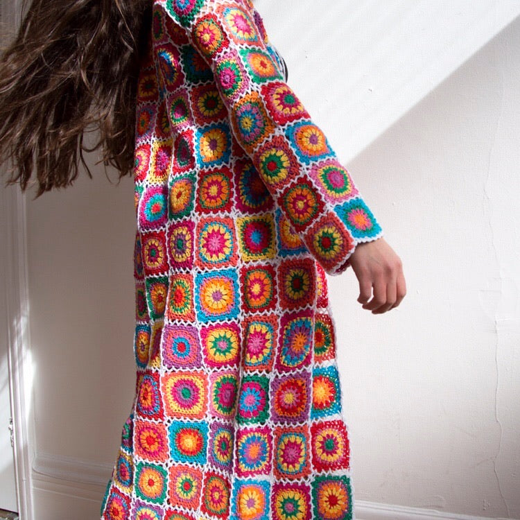 Tutti Frutti Maxi Granny Square Cardigan