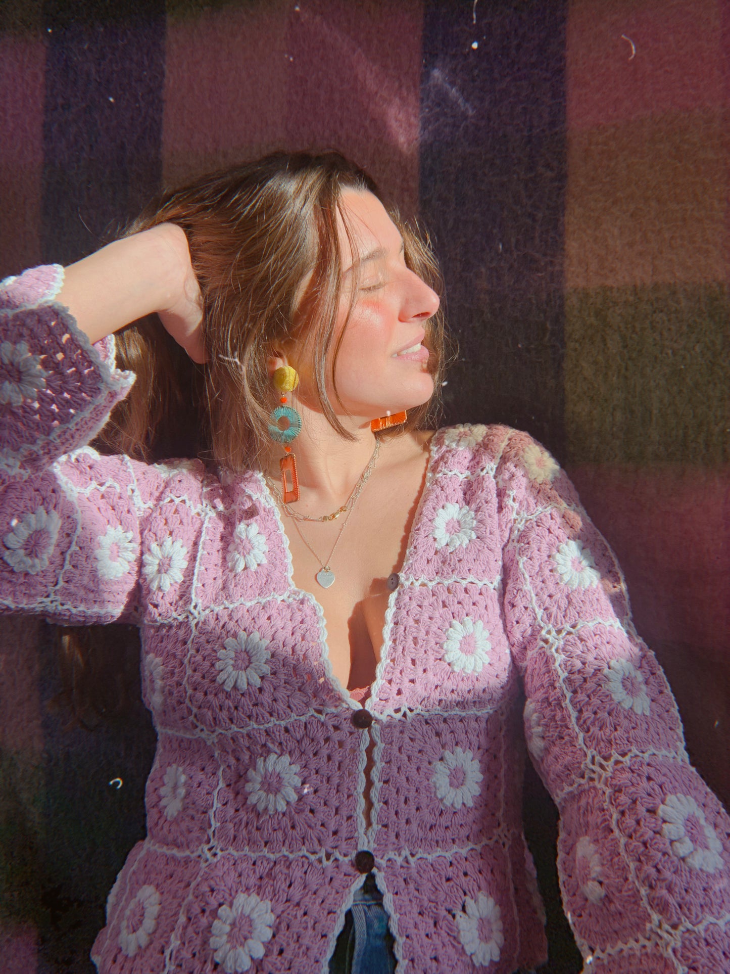 *REWILD* LAZY DAiSY Cardigan in Lilac