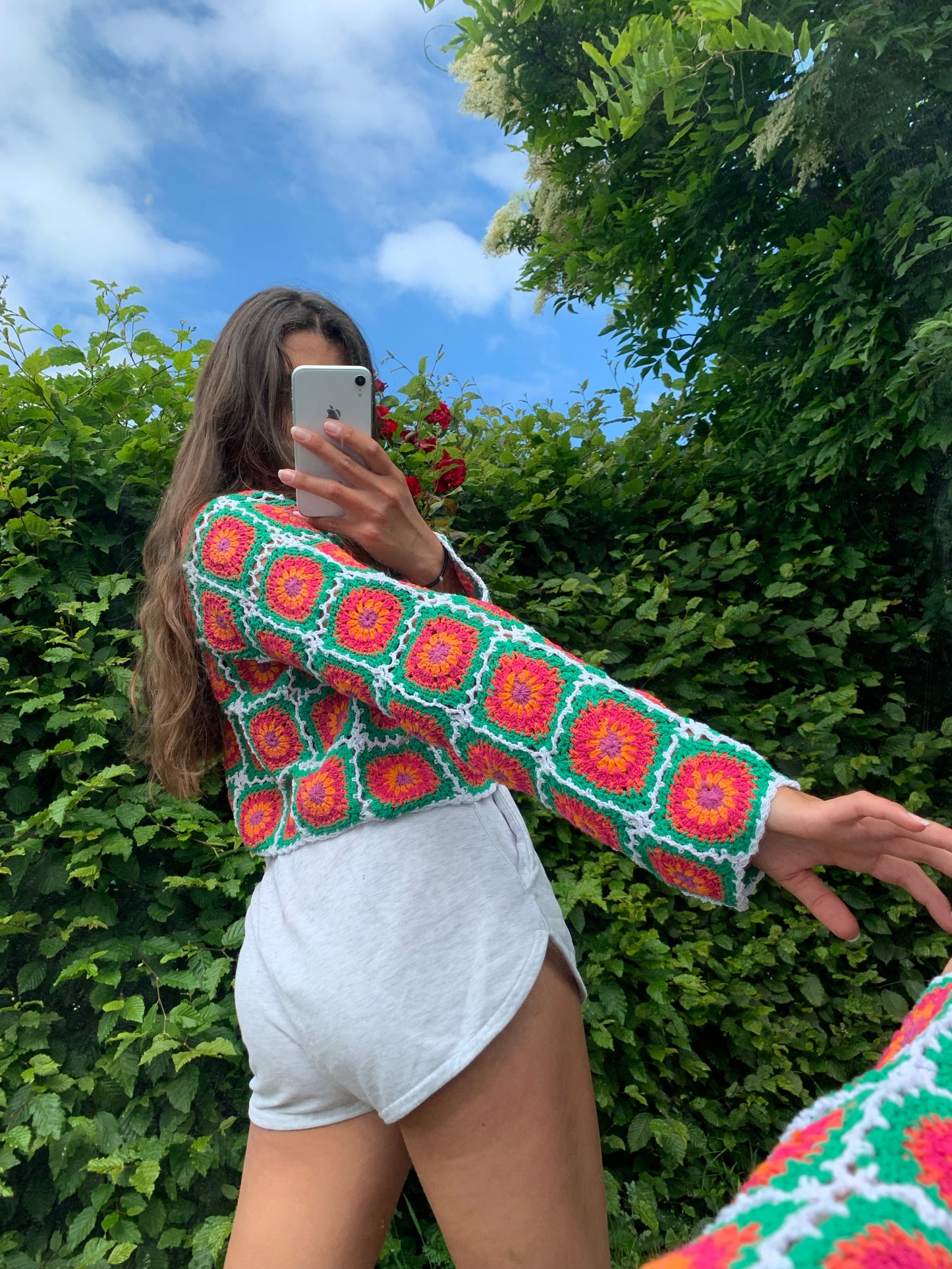 Watermelon Sugar Granny Square Cardigan