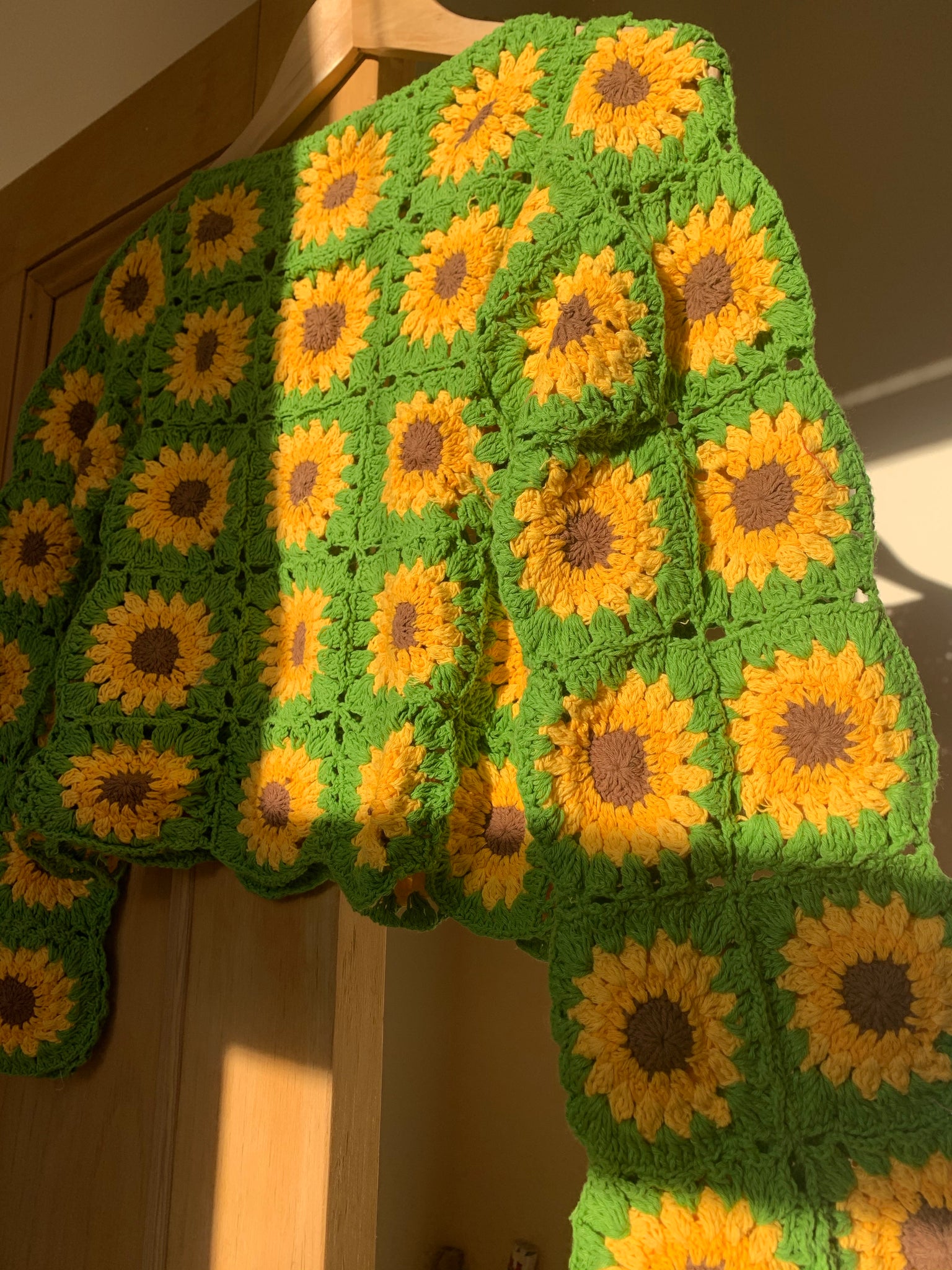 Sundance Kid Sunflower Crochet Jumper