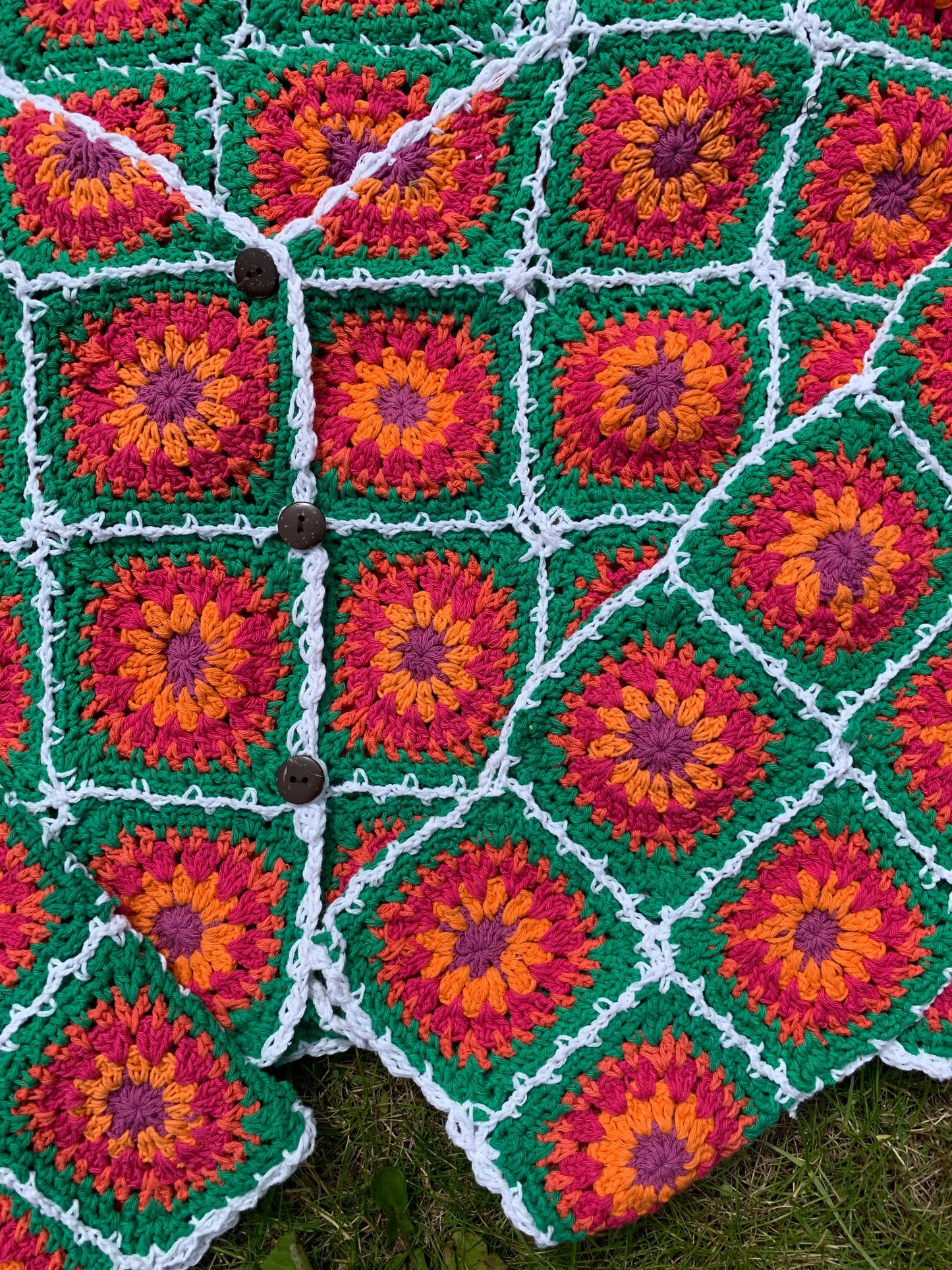Watermelon Sugar Granny Square Cardigan