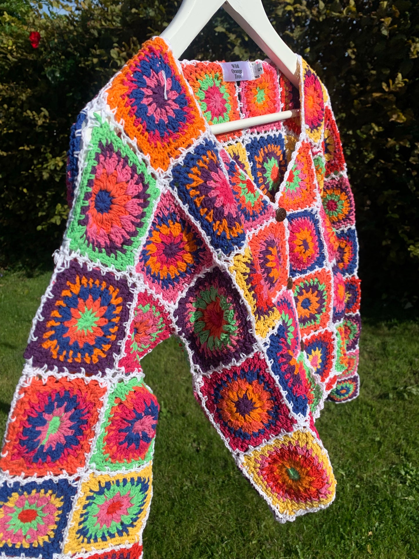 *REWILD* Firecracker Granny Square Cardigan