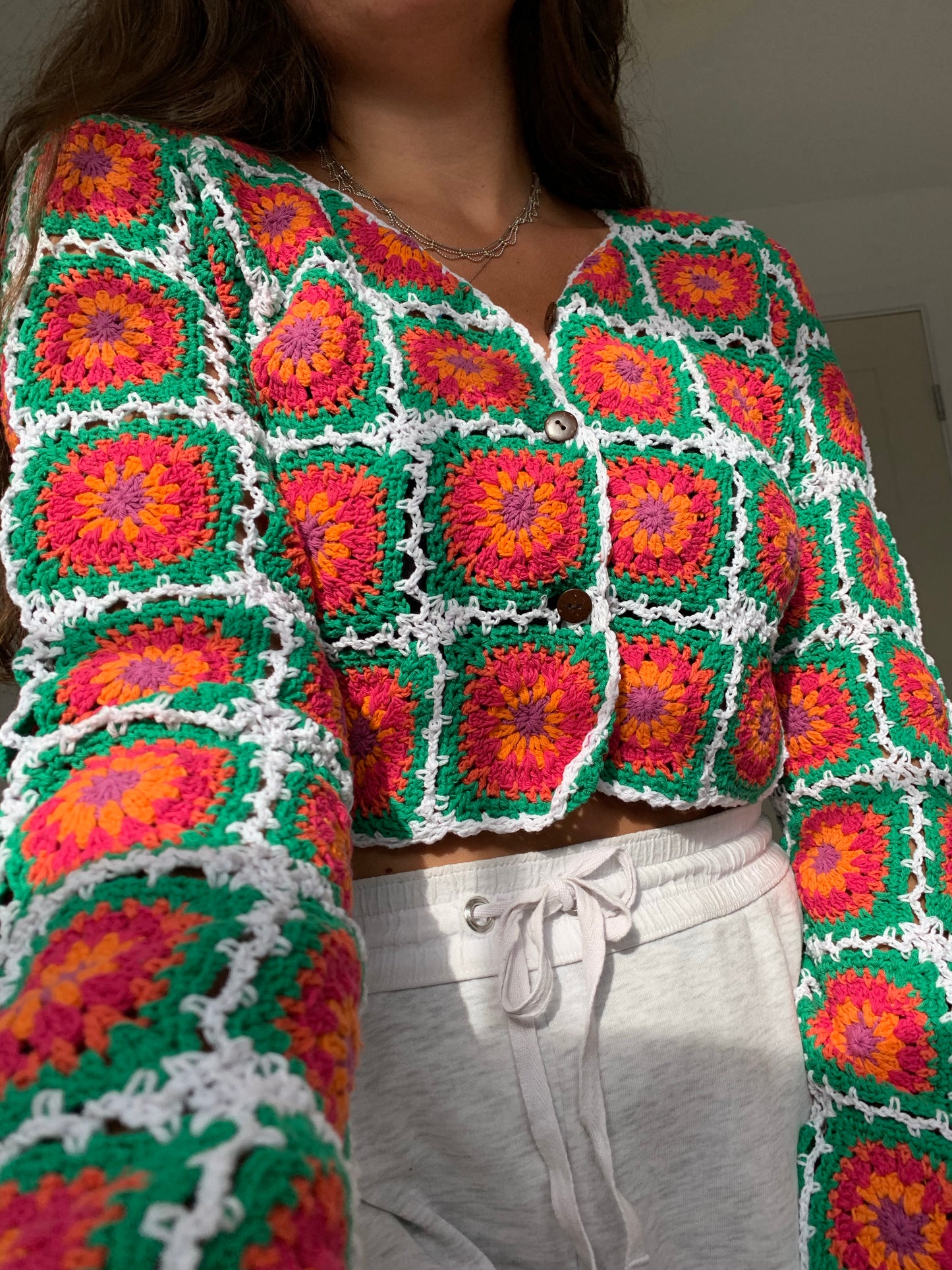 Watermelon Sugar Granny Square Cardigan