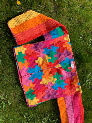 Puzzle Piece Crochet Cardigan