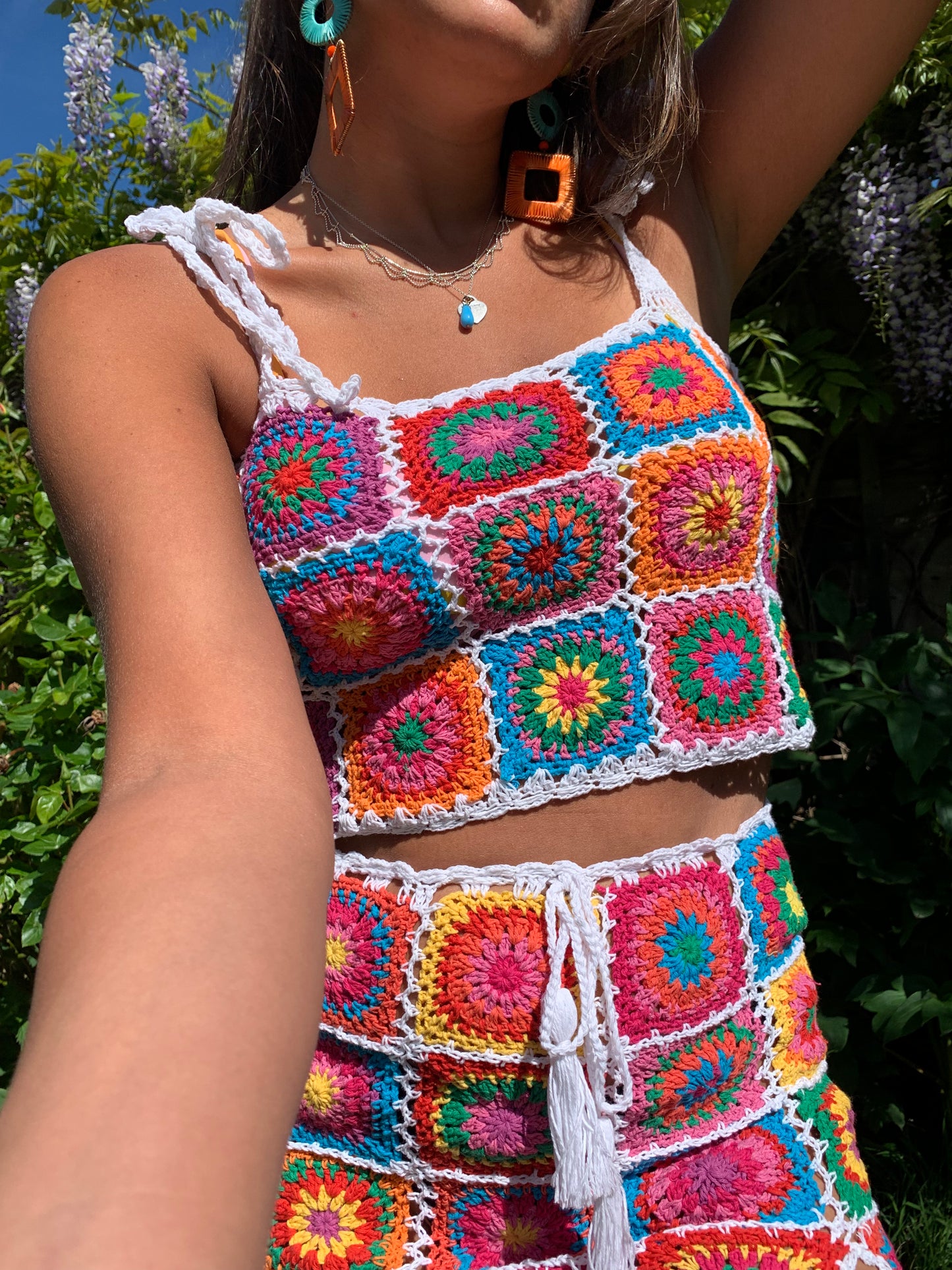Tutti Frutti Crochet Cropped Top