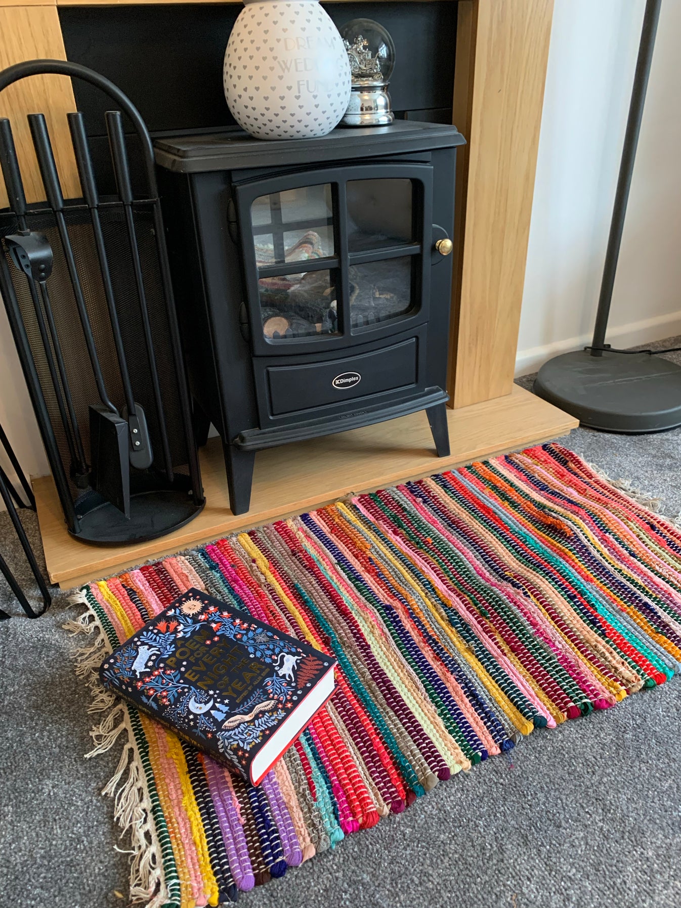 Rainbow Rag Rug made from recycled materials – Wild Orange Tree