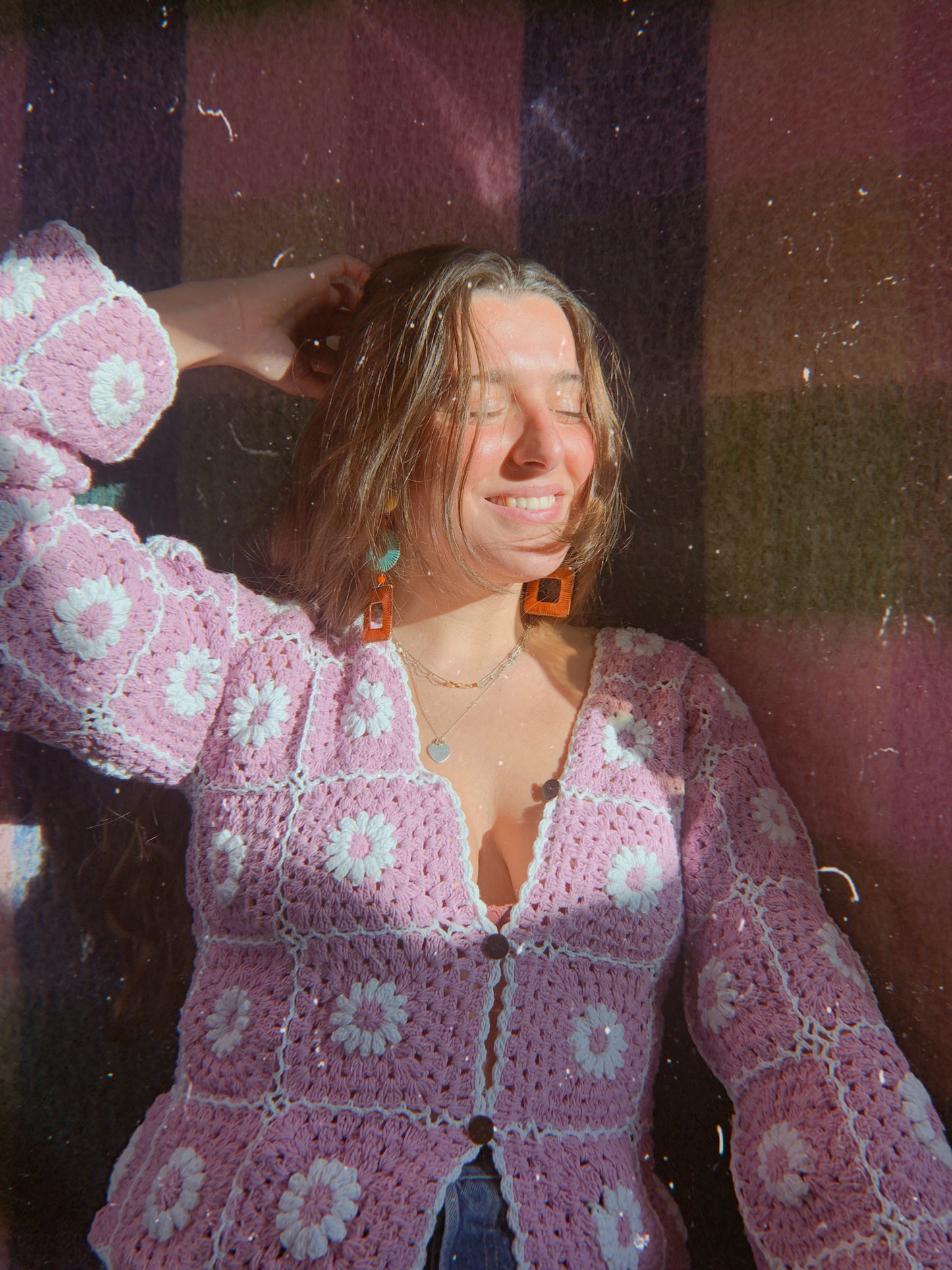 *REWILD* LAZY DAiSY Cardigan in Lilac