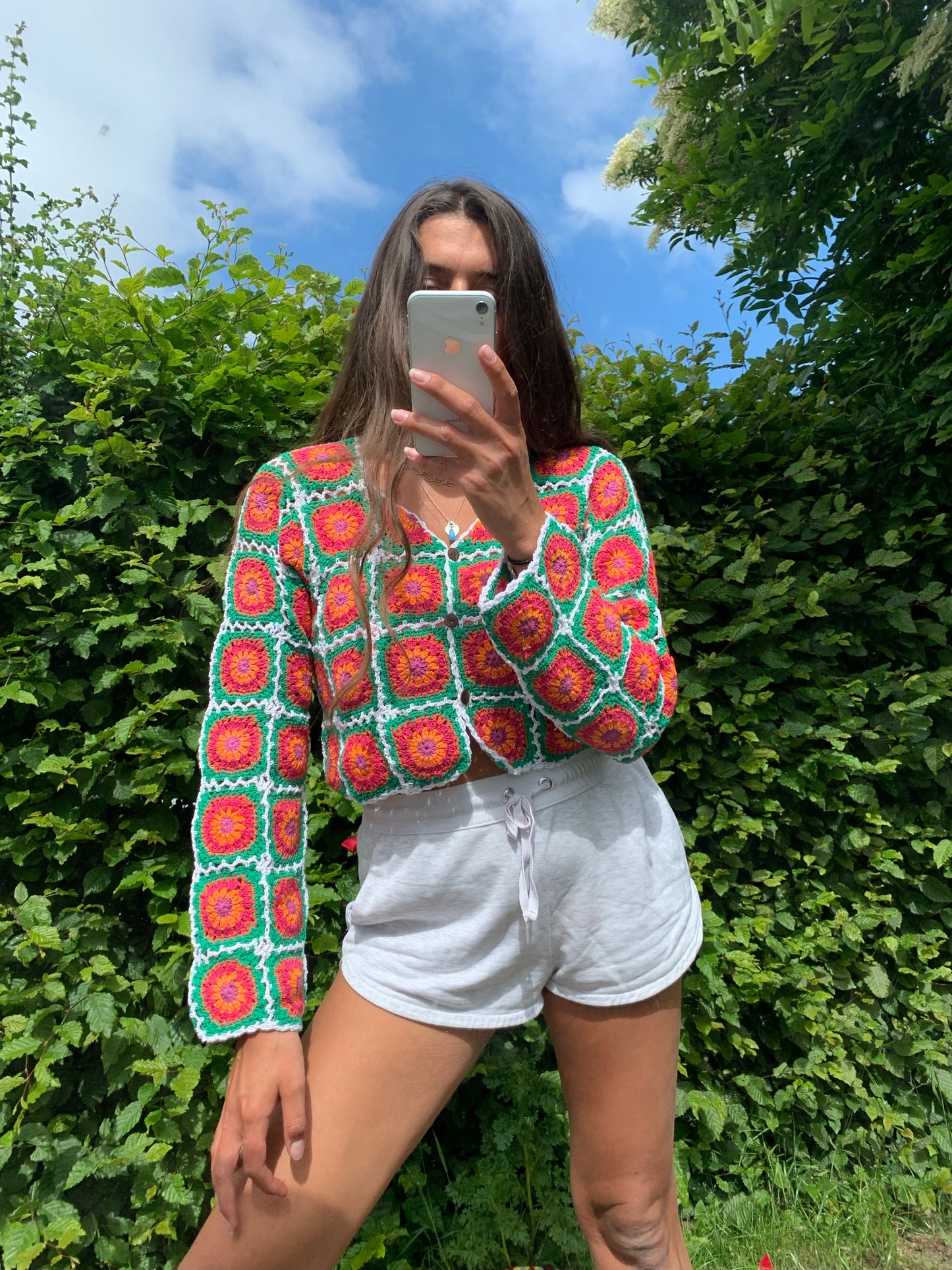 Watermelon Sugar Granny Square Cardigan