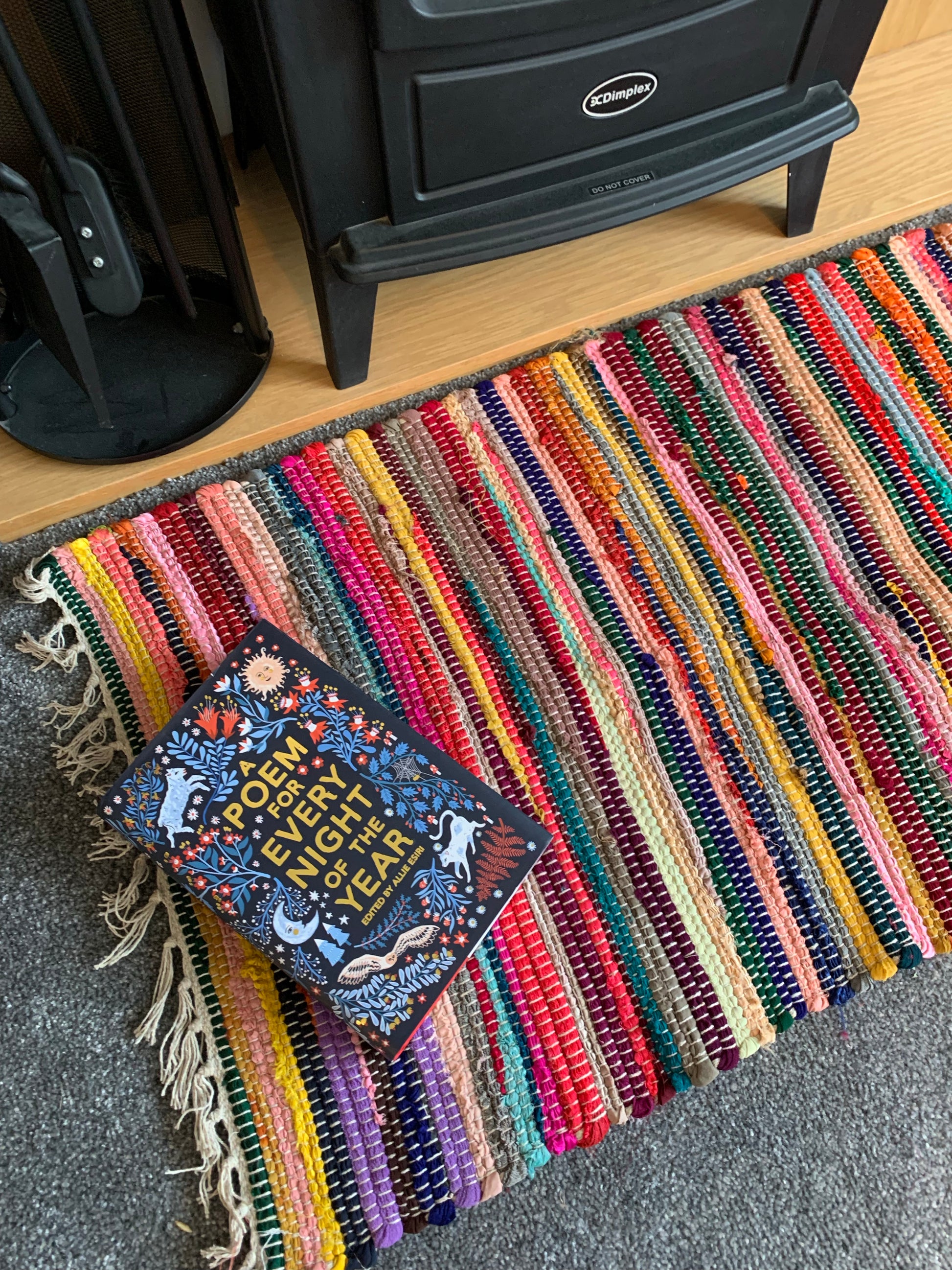 Rainbow Rag Rug made from recycled materials – Wild Orange Tree