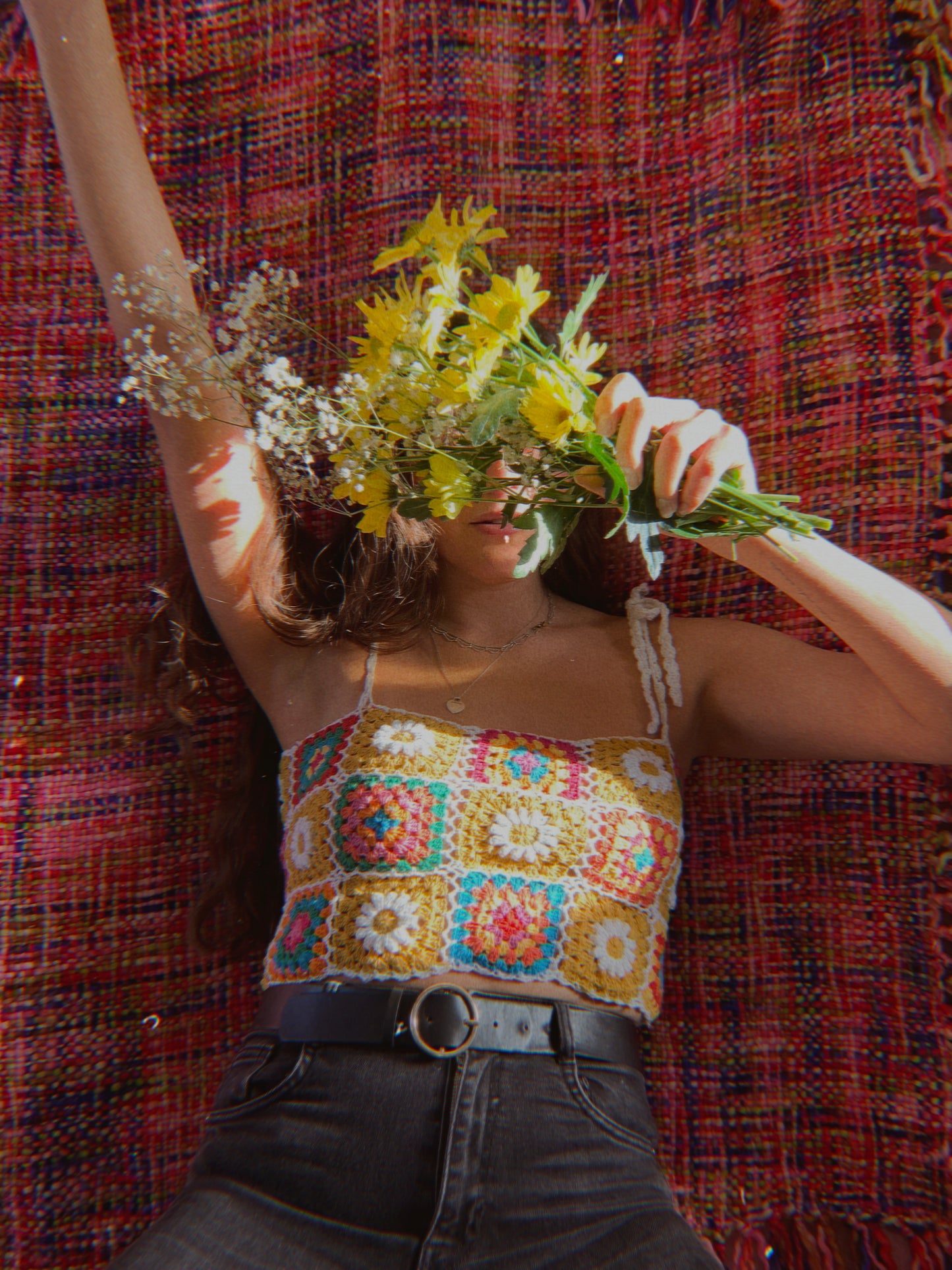 “Mimi” Patchwork Cropped Top
